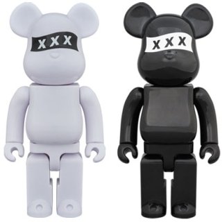 BE@RBRICK GOD SELECTION XXX 400％ WHITE/BLACK
