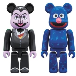 BE@RBRICK COUNT VON COUNT & GROVER 2 PACK
