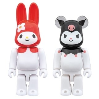R@BBRICK MY MELODY(赤メロ Ver.) & BE@RBRICK クロミ 100％ 2 PACK