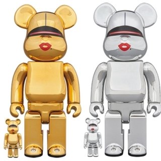 BE@RBRICK TYGA × HAJIME SORAYAMA 100％ & 400％ GOLD／SILVER
