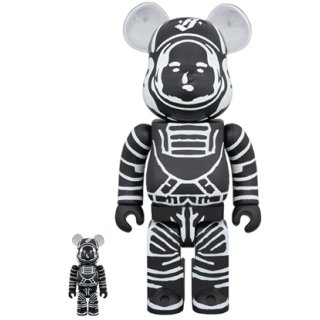 BE@RBRICK BILLIONAIRE BOYS CLUB ASTRONAUT BLACK 100％ & 400％