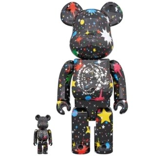 BE@RBRICK BILLIONAIRE BOYS CLUB STARFIELD BLACK 100％ & 400％