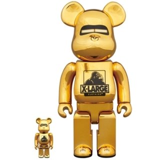 BE@RBRICK XLARGE(R) × HAJIME SORAYAMA 100％ & 400％ GOLD