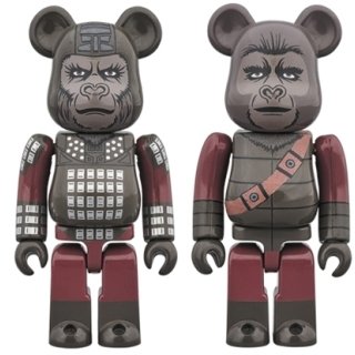 BE@RBRICK GENERAL URSUS & SOLDIER APE 2PACK