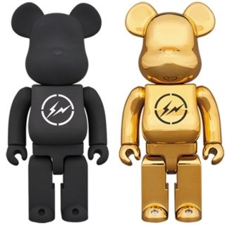 BE@RBRICK THE CONVENI × fragmentdesign 400％ BLACK／GOLD