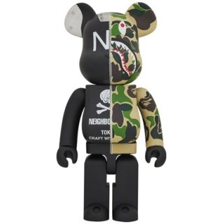 A BATHING APE(R) × NEIGHBORHOOD(R) BE@RBRICK 1000％