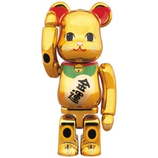 BE@RBRICK 招き猫 金メッキ 六 100％