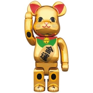 BE@RBRICK 招き猫 金メッキ 六 400％