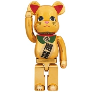 BE@RBRICK 招き猫 金メッキ 参 1000％