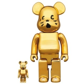 BE@RBRICK にゃー 金メッキVer. 100％ & 400％