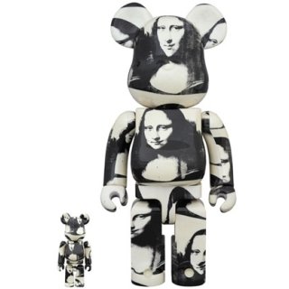 BE@RBRICK ANDY WARHOL "Double Mona Lisa" 100％ & 400％
