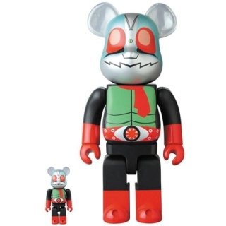 BE@RBRICK 仮面ライダー新2号 100％ ＆ 400％セット