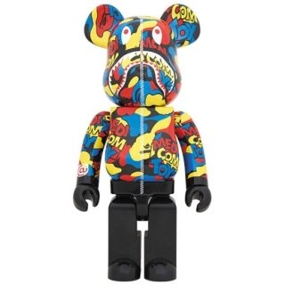 MEDICOM TOY CAMO SHARK BE@RBRICK 1000％