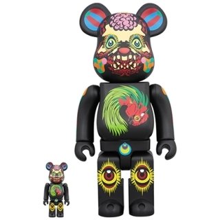 BE@RBRICK 田名網敬一 100％ & 400％ 黒