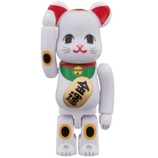 BE@RBRICK 招き猫 白 金運 100％