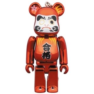 BE@RBRICK 達磨 合格 赤メッキ 100％