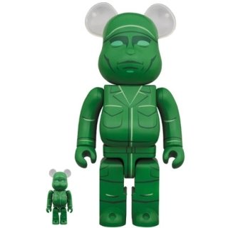 BE@RBRICK GREEN ARMY MEN 100％ & 400％