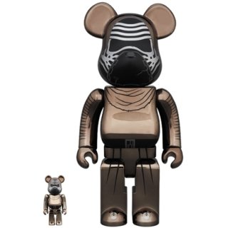 BE@RBRICK STAR WARS(TM) KYLO REN(TM) (The Force Awakens Ver.) Chrome Ver.100％ & 400％