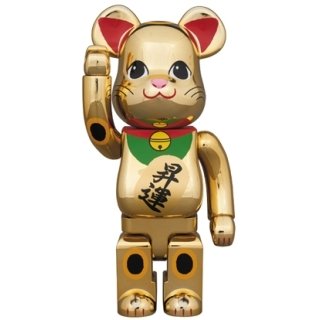 BE@RBRICK 招き猫 金メッキ 昇運 400％
