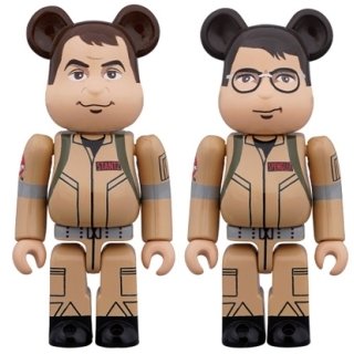 BE@RBRICK GHOSTBUSTERS 100％ 2PC SET Raymond Stantz/Egon Spengler
