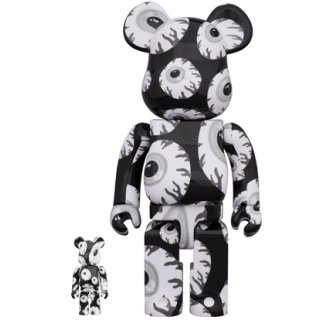 BE@RBRICK Mishka monochromatic 100％ & 400％