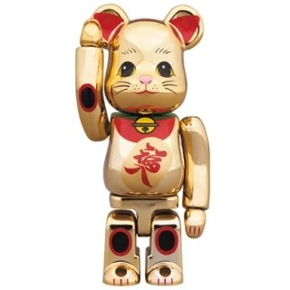 BE@RBRICK 招き猫 金メッキ 福入 100％