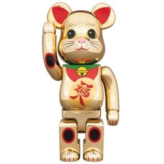 BE@RBRICK 招き猫 金メッキ 福入 400％