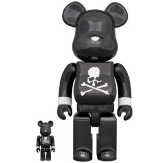 BE@RBRICK mastermind JAPAN BLACK CHROME Ver. 100％ & 400％