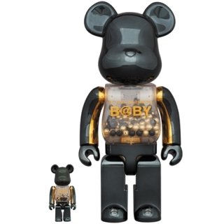 MY FIRST BE@RBRICK INNERSECT BLACK & GOLD Ver.100％ & 400％