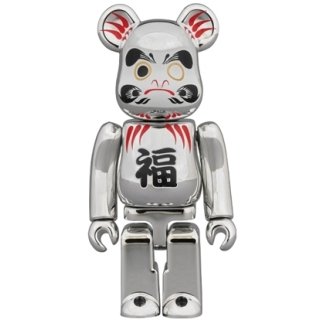 BE@RBRICK 達磨 銀メッキ 100％
