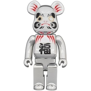 BE@RBRICK 達磨 銀メッキ 400％