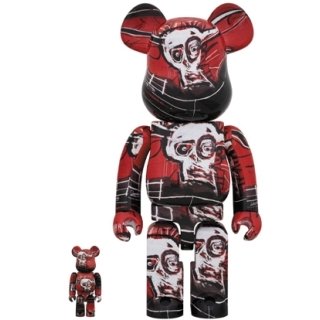 BE@RBRICK JEAN-MICHEL BASQUIAT #5 100％ & 400％