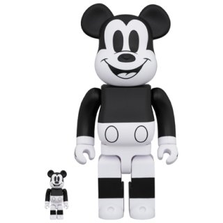 BE@RBRICK MICKEY MOUSE (B&W 2020 Ver.)100％ & 400％