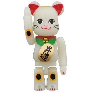 BE@RBRICK 招き猫 昇運 蓄光 100％