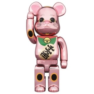 BE@RBRICK 招き猫 桃金メッキ 400％