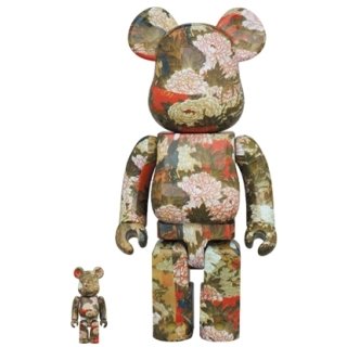 BE@RBRICK 伊藤若冲「牡丹小禽図」100％ & 400％