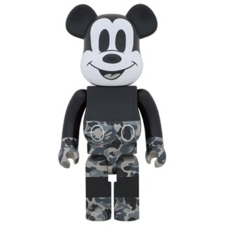 BE@RBRICK BAPE(R) MICKEY MOUSE MONOTONE Ver. 1000％