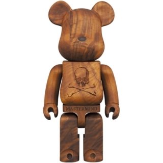 BE@RBRICK 400％ カリモク mastermind JAPAN ウォールナット 杢