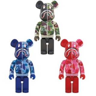 BE@RBRICK CLEAR ABC CAMO SHARK 1000％