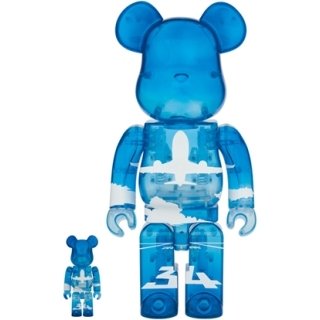 〈ANAオリジナル〉BE@RBRICK for ANA ANAブルースカイ 100％ & 400％