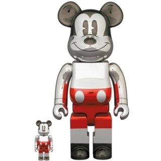 BE@RBRICK FUTURE MICKEY (2nd COLOR Ver.) 100％ & 400％