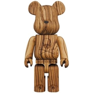 BE@RBRICK 400％ カリモク mastermind JAPAN ゼブラウッド