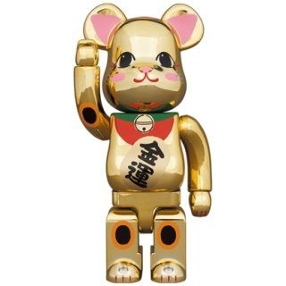 BE@RBRICK 招き猫 金運 金メッキ 弐 400％