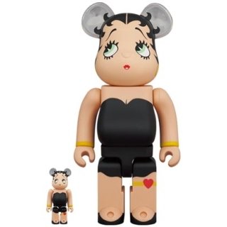 BE@RBRICK Betty Boop(TM) BLACK Ver. 100％ ＆ 400％