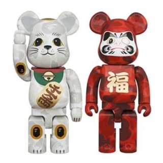 BE@RBRICK BAPE(R) 招き猫 & 達磨 400％ 2PACK