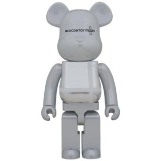 BE@RBRICK MEDICOM TOY PLUS WHITE CHROME Ver. 1000％