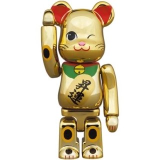 BE@RBRICK 招き猫 昇運 弐 金メッキ 100％