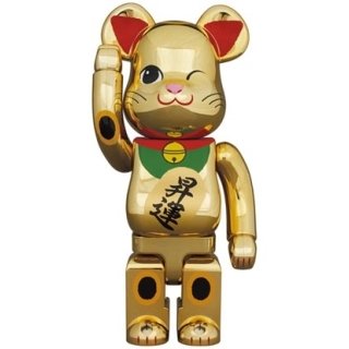 BE@RBRICK 招き猫 昇運 弐 金メッキ 400％