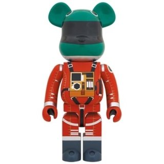 BE@RBRICK SPACE SUIT GREEN HELMET & ORANGE SUIT Ver. 1000％