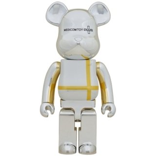 BE@RBRICK MEDICOM TOY PLUS SILVER CHROME Ver. 1000％